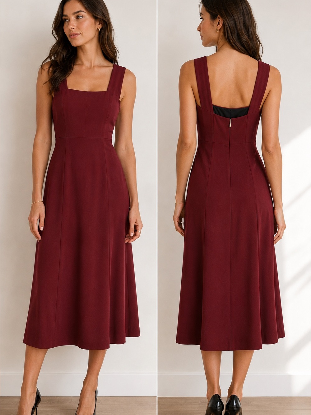 Burberry Red Sleeveless Dress